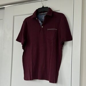 Tahari Men's Burgundy Polo Shirt
